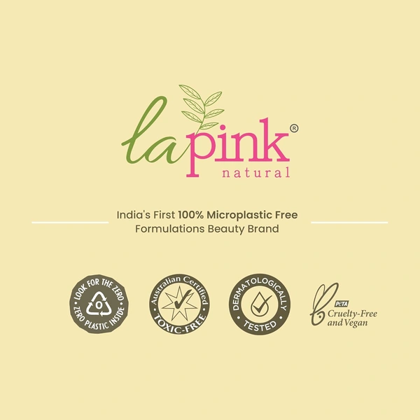 La Pink Natural Face Moisturiser Vitamin E with white haldi 50g| Kokum Butter, Shea Butter, Avocado & Licorice Extract for Glow Booster & Skin Moisturiser | Micro Plastic Free Formula
