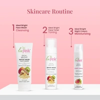 La Pink Natural La Pink Night Cream Ideal Bright White Haldi 50gm with SPF15 Sun Protection | Brightening & Hydrating | Kakadu Plum, Mulberry & Cactus Flower Extract | 100% Microplastic-Free |All Skin Types