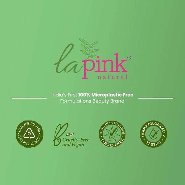 La Pink Natural La Pink Olive & Argen Sampoo 250ml | White Haldi, Olive, Argen & Avocado | Microplastic-Free Formula |  Smooth Shine & Frizz Free Hair
