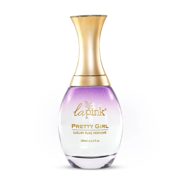 La Pink Pretty Girl Luxury Pure Perfume for Women 100ml | White Floral, Warm Spicy, Vanilla | Amber, Woody, Tuberose, Almond Powdery Notes