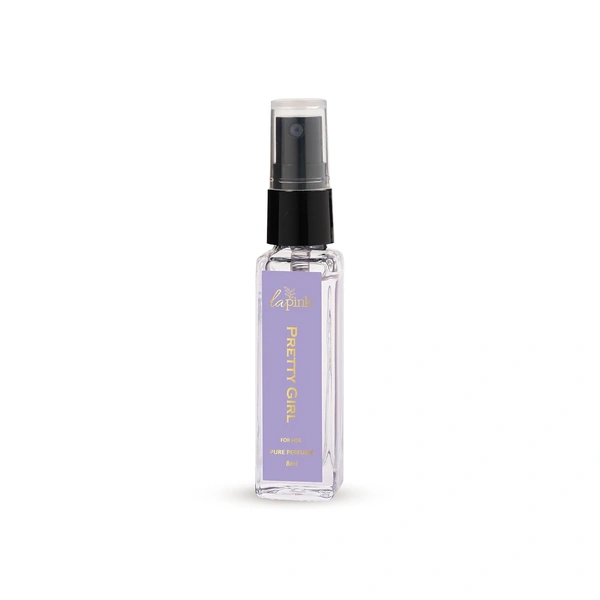 La Pink Pretty Girl Luxury Pure Perfume for Women 8ml | White Floral, Warm Spicy, Vanilla | Amber, Woody, Tuberose, Almond Powdery Notes