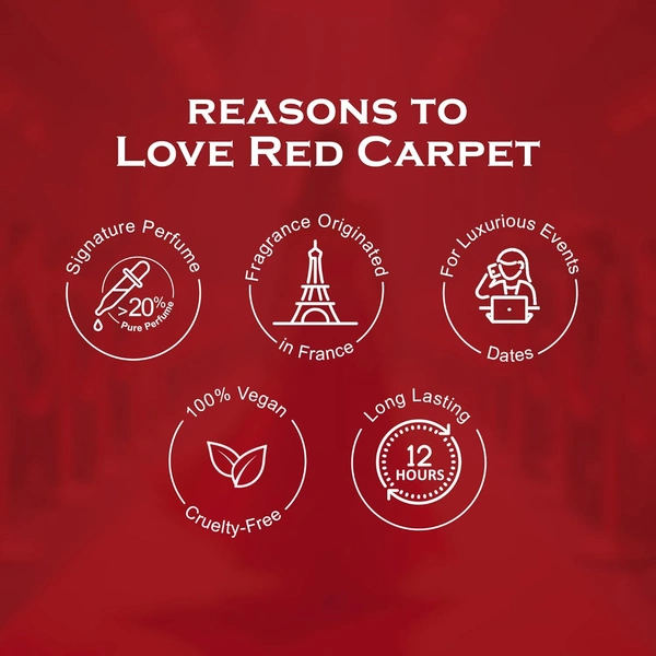 La Pink Red Carpet Luxury Pure Perfume 30ml | White Floral, Tuberose, Amber Animatic | Woody, Salty, Leather | Tropical, Musky, Coconut Fragrance