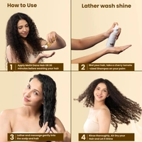 La Pink Natural La Pink Sampoo Methi Dana 8-in-1 250ml | White Haldi, Bhringraj, Kadi Patta, Hibiscus & Onion | Microplastic-Free Formula |  Hair Fall Control Volume Booster