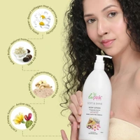 La Pink Natural La Pink Soft & Shine Body Lotion 450ml with Kokum Butter, White Haldi & Daisy Flower Extract | Microplastic-Free Formula | Soft & Brightening skin