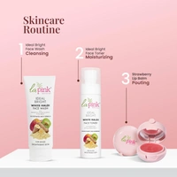 La Pink Natural La Pink Strawberry Tinted Lip Balm 15g with Shea & Kokum Butter | Deep Nourishment & Hydration | Soft & Smooth Lips | 100% Microplastic-Free| Shiny & Natural Tint