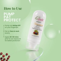 La Pink Natural La pink Sunscreen with White Haldi & Vitamin C 50g | SPF 50 PA++++ Protection | Extract Kakadu Plum, Blueberry & Rospberry | Micro Plastic Free Formula