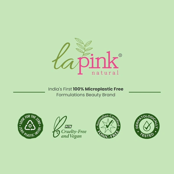 La Pink Natural La pink Sunscreen with White Haldi & Vitamin C 50g | SPF 50 PA++++ Protection | Extract Kakadu Plum, Blueberry & Rospberry | Micro Plastic Free Formula