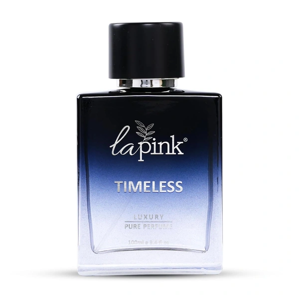 La Pink Timeless Luxury Pure Perfume for Men 100ml | Sweet, Woody, Leather | Smoky, Musky, Tropical Heart | Fresh, Mossy, Citrus Base | Long-lasting Fragrance