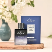 La Pink Timeless Luxury Pure Perfume for Men 100ml | Sweet, Woody, Leather | Smoky, Musky, Tropical Heart | Fresh, Mossy, Citrus Base | Long-lasting Fragrance