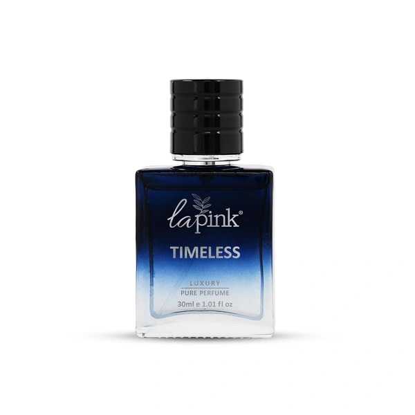 La Pink Timeless Luxury Pure Perfume for Men 30ml | Sweet, Woody, Leather | Smoky, Musky, Tropical Heart | Fresh, Mossy, Citrus Base | Long-lasting Fragrance