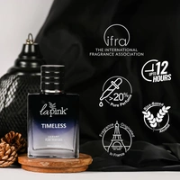 La Pink Timeless Luxury Pure Perfume for Men 30ml | Sweet, Woody, Leather | Smoky, Musky, Tropical Heart | Fresh, Mossy, Citrus Base | Long-lasting Fragrance