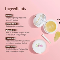 La Pink Natural La Pink Vanilla Tinted Lip Balm 15g with Shea & Licorice Oil & Vitamine E | Deep Nourishment & Hydration | Soft & Smooth Lips | 100% Microplastic-Free| Shiny & Hydrate Tint
