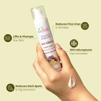 La Pink Natural La Pink Young Forever Day Cream Enriched with White Haldi - 50g | SPF 5, Cranberry, Bakuchi & Mulethi Extract | Microplastic-Free Formula