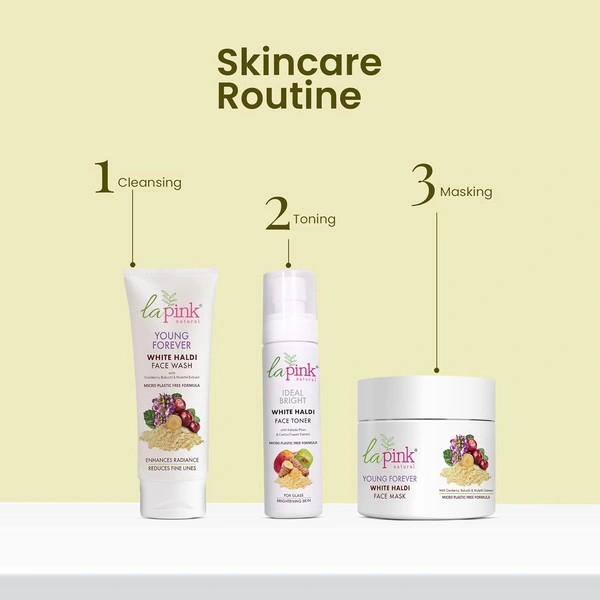 La Pink Natural La Pink Young Forever Night Cream Enriched with White Haldi 50g | Cranberry, Bakuchi & Mulethi Extract | Microplastic-Free Formula | Enhance Rediance & Reduce Fine Line