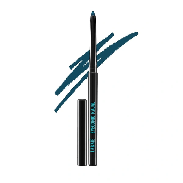 Lakme 9 to 5 Eyeconic Kajal, Royal Blue Matte Finish | Waterproof & Smudge-Proof | 24H Long-Lasting | Smooth Glide, Intense Pigment, Vibrant Blue Color for Bold, Defined Eye Looks