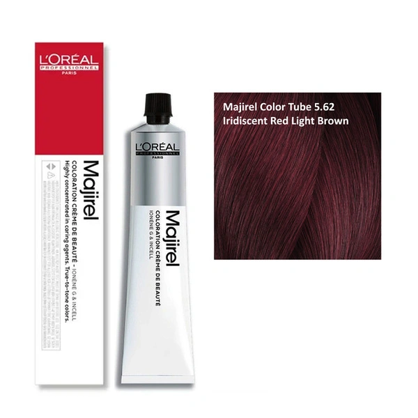 Loreal Professionnel Paris Loreal Professional Majirel Color Tube 5.62 Iridiscent Red Light Brown - 49.5g