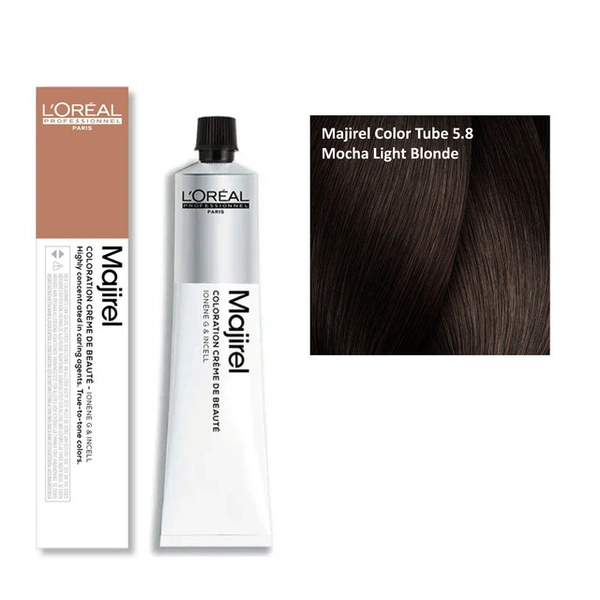 Loreal Professionnel Paris Loreal Professional Majirel Color Tube 5.8  Mocha Light Blonde - 49.5g