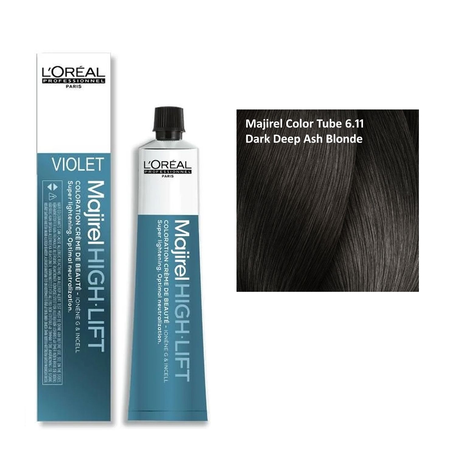 Loreal Professional Majirel Color Tube 6.11 - Dark Deep Ash Blonde