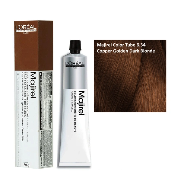 Loreal Professionnel Paris Loreal Professional Majirel Color Tube 6.34 Copper Golden Dark Blonde - 49.5g