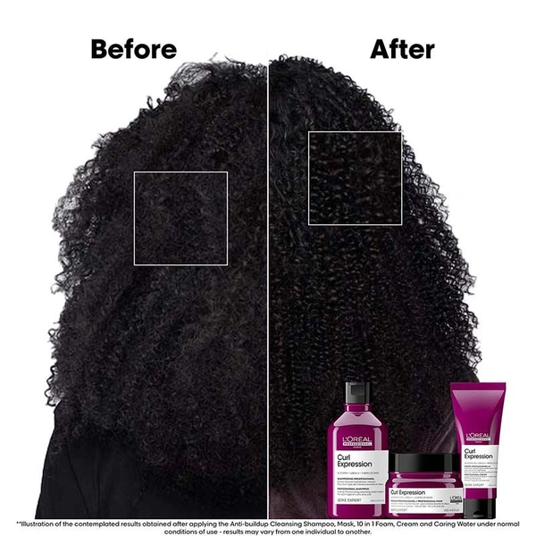 L'Oreal Professionnel Curl Expression Hair Mask 250ml For Curly & Coily Hair | Intense Moisturizing & Hydrating  | Deep Nourishment, Anti Frizz, Shine Boost, Salon Results