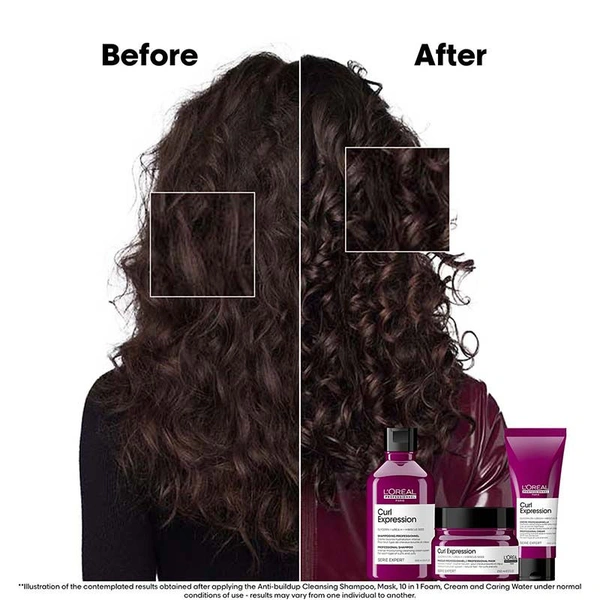 L'Oreal Professionnel Curl Expression Hair Mask 250ml For Curly & Coily Hair | Intense Moisturizing & Hydrating  | Deep Nourishment, Anti Frizz, Shine Boost, Salon Results
