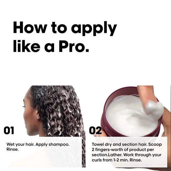 L'Oreal Professionnel Curl Expression Hair Mask 250ml For Curly & Coily Hair | Intense Moisturizing & Hydrating  | Deep Nourishment, Anti Frizz, Shine Boost, Salon Results