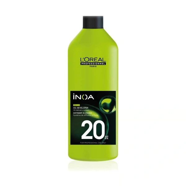 L'Oreal Professionnel Inoa Developer  New Pack 20 Vol 6%  1000ml, Ammonia-Free | Odorless & Smooth Color Application for Vibrant | Long-Lasting Hair Color Results | (Note:By Including Additional Weight charge of Product is 49/-)