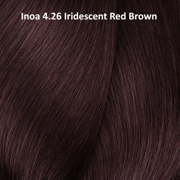 Loreal Professionnel INOA Hair Color 4.26 Iridescent Red Brown 60g Ammonia-Free Permanent Hair Dye Long-Lasting Shine Salon Professional