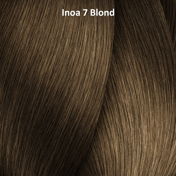 Loreal Professionnel INOA Hair Color 7 Blonde 60g Ammonia-Free Permanent Hair Dye Natural Blonde Tone Full Grey Coverage