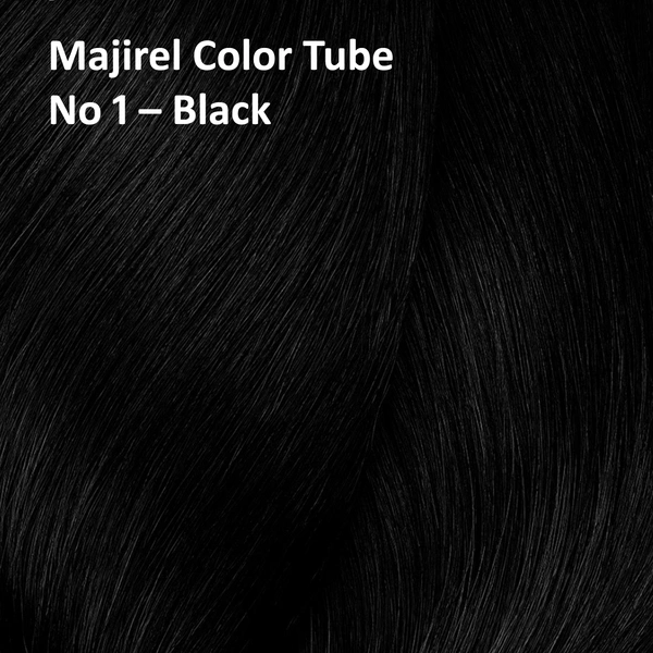 Loreal Professionnel Majirel Hair Color Cream Deep Black Intense Shade 1 Black 49.5g