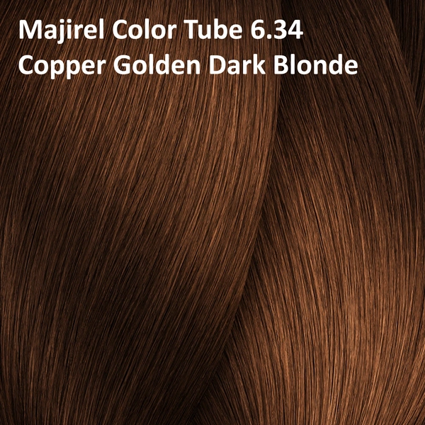 Loreal Professionnel Majirel Hair Color Cream Long-Lasting Radiant Colour 6.34 Copper Golden Dark Blonde 49.5g