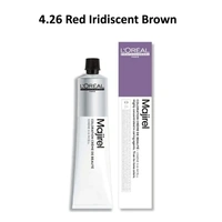 Loreal Professionnel Majirel Hair Color Cream Long-Lasting Coverage 4.26 Red Iridescent Brown 49.5g