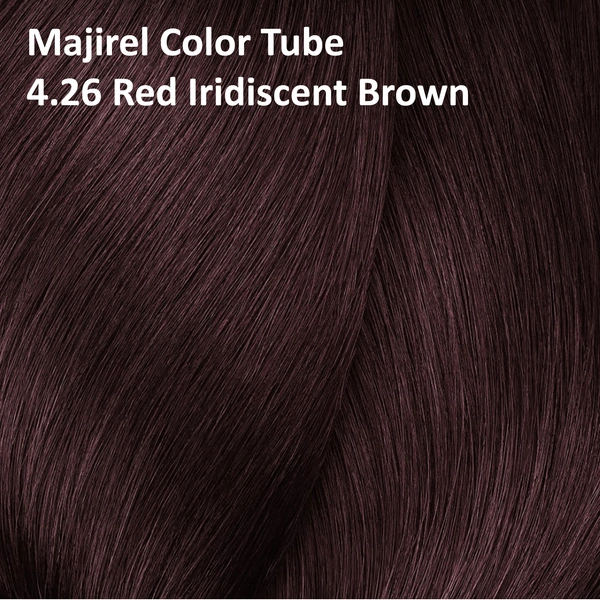 Loreal Professionnel Majirel Hair Color Cream Long-Lasting Coverage 4.26 Red Iridescent Brown 49.5g