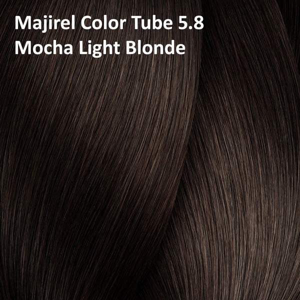 Loreal Professionnel Majirel Hair Color Cream Natural Shine Finish 5.8 Mocha Light Blonde 49.5g