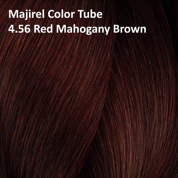 Loreal Professionnel Majirel Permanent Hair Color Cream Rich Red Tone 4.56 Red Mahogany Brown 49.5g