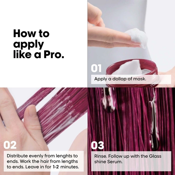 L'Oreal Professionnel Vitamino Color Spectrum Mask For All Coloured Hair With Ferulic Acid & Citric Acid | Moisturizing Color Treatment | Locks Day 1 Vibrancy - 250ml