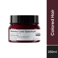 Loreal Professionnel Vitamino Color Spectrum Mask For All Coloured Hair With Ferulic Acid & Citric Acid | Moisturizing Color Treatment | Locks Day 1 Vibrancy - 250ml