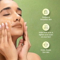 Lotus Herbals NeemWash, Neem and Clove Purifying Face Wash with Active Neem Slices, 120g
