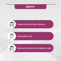Lotus Herbals Radiant Diamond Cellular Radiance 4-in-1 Facial Kit 4x37g | Brighten and Rejuvenate Skin | Diamond Activator | Exfoliating Cleanser | Suitable for All Skin Types