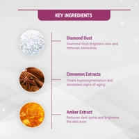 Lotus Herbals Radiant Diamond Cellular Radiance 4-in-1 Facial Kit 4x37g | Brighten and Rejuvenate Skin | Diamond Activator | Exfoliating Cleanser | Suitable for All Skin Types