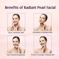 Lotus Herbals Radiant Pearl Cellular Lightening Facial Kit, 37g | For Deep Cleaning | Brighten & Lighten Your Skin Naturally | brightening and lightening | Suitable for All Skin Types