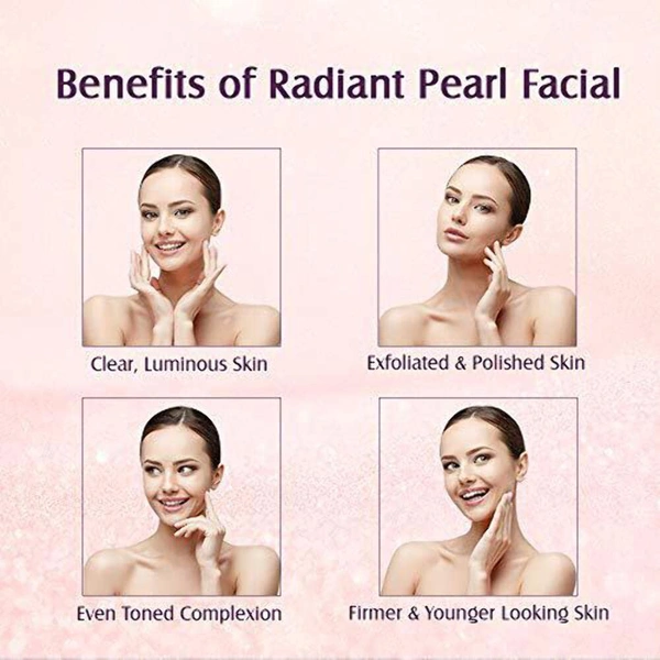 Lotus Herbals Radiant Pearl Cellular Lightening Facial Kit, 37g | For Deep Cleaning | Brighten & Lighten Your Skin Naturally | brightening and lightening | Suitable for All Skin Types