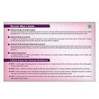 Lotus Herbals Radiant Pearl Cellular Lightening Facial Kit, 37g | For Deep Cleaning | Brighten & Lighten Your Skin Naturally | brightening and lightening | Suitable for All Skin Types