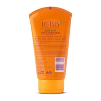Lotus Herbals Safe Sun Sunscreen Cream Non-Greasy, Sweat & Water Resistant, SPF 20 PA +, UVA & UVB, 100 gm