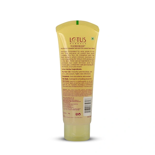 Lotus Herbals Teatreewash Face Wash 120g