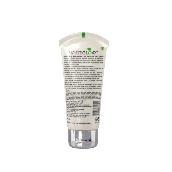 Lotus Herbals White Glow Active Skin Whitening Oil Control Face Wash, 100g