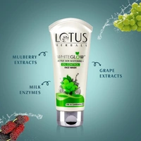 Lotus Herbals White Glow Active Skin Whitening Oil Control Face Wash, 100g