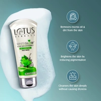 Lotus Herbals White Glow Active Skin Whitening Oil Control Face Wash, 100g