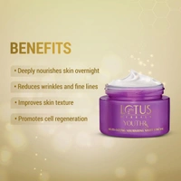 Lotus Herbals YouthRx Anti-Aging Nourishing Night Cream 50g | Rejuvenates | Hydrates & Reduces Fine Lines for Youthful, Radiant Skin