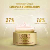 Lotus Herbals YouthRx Anti-Aging Transforming Cream,  50g | SPF 25, PA+++ | Reduces Fine Lines & Wrinkles | Provides Sun Protection & Revitalizes Skin for Youthful Glow
